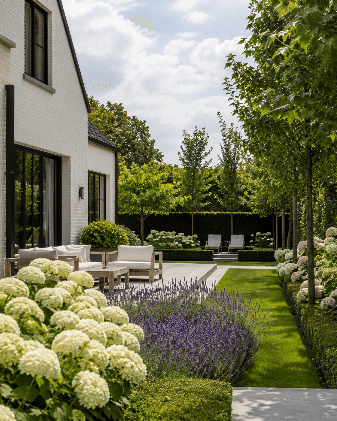 Aangelegde tuin door Vestraets