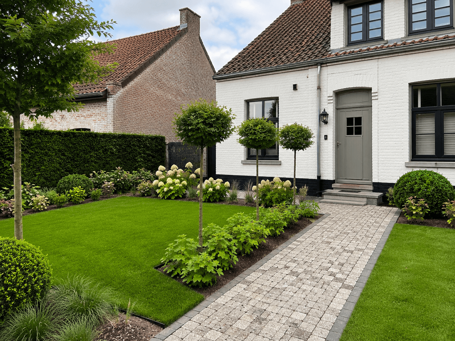 Nieuwe tuinaanleg in Perk
